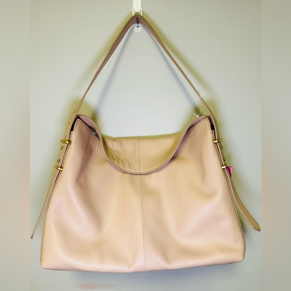 VINCE CAMUTO Lilac Leather Shoulder Bag In Rose NWT